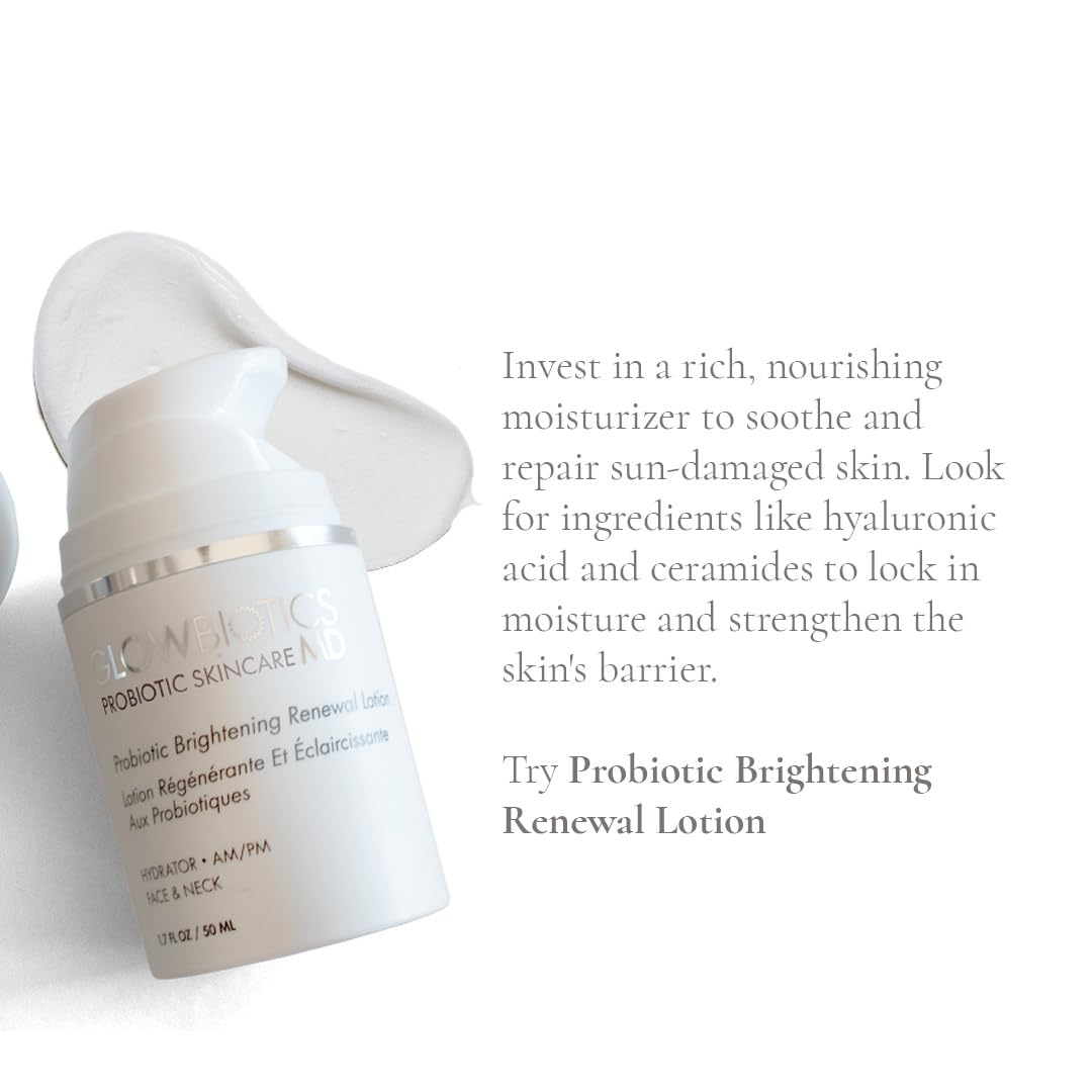 Glowbiotics Probiotic Brightening Renewal Lotion: Lightweight Daily Moisturizer for Hydration & Even Skin Tone | Anti-Aging with Hyaluronic Acid & Green Tea
