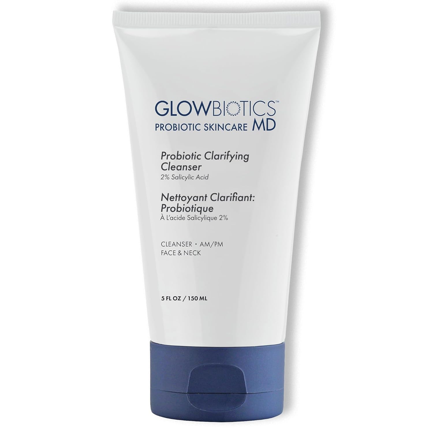 Glowbiotics Probiotic Clarifying Cleanser 5 oz (Formerly Probiotic Acne Cleanser) – Gentle Foaming Face Wash with 2 % Salicylic Acid & Niacinamide, Clears Pores & Excess Oil