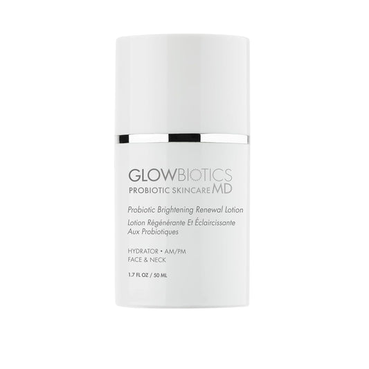 Glowbiotics Probiotic Brightening Renewal Lotion: Lightweight Daily Moisturizer for Hydration & Even Skin Tone | Anti-Aging with Hyaluronic Acid & Green Tea