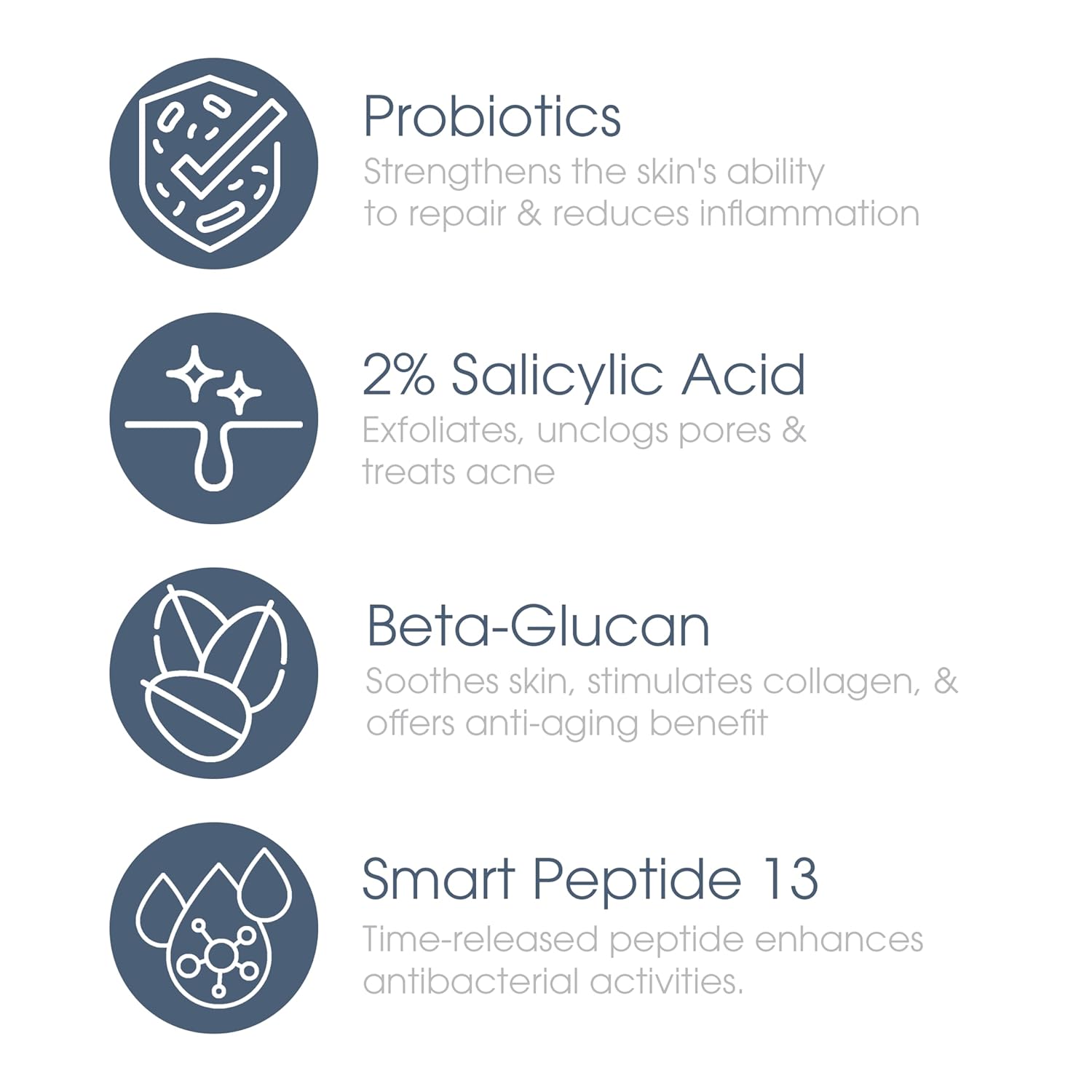 Glowbiotics Probiotic Clarifying Cleanser 5 oz (Formerly Probiotic Acne Cleanser) – Gentle Foaming Face Wash with 2 % Salicylic Acid & Niacinamide, Clears Pores & Excess Oil